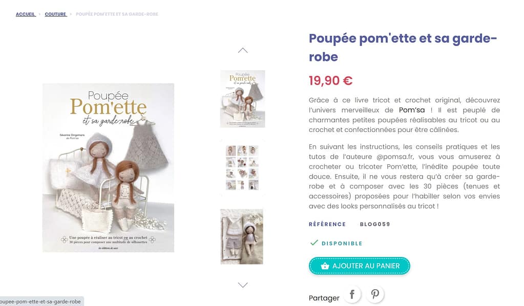 Mise en page d'un livre pour les Editions de Saxe (loisirs créatifs). Graphiste Maquettiste freelance spécialisé dans le design éditorial.