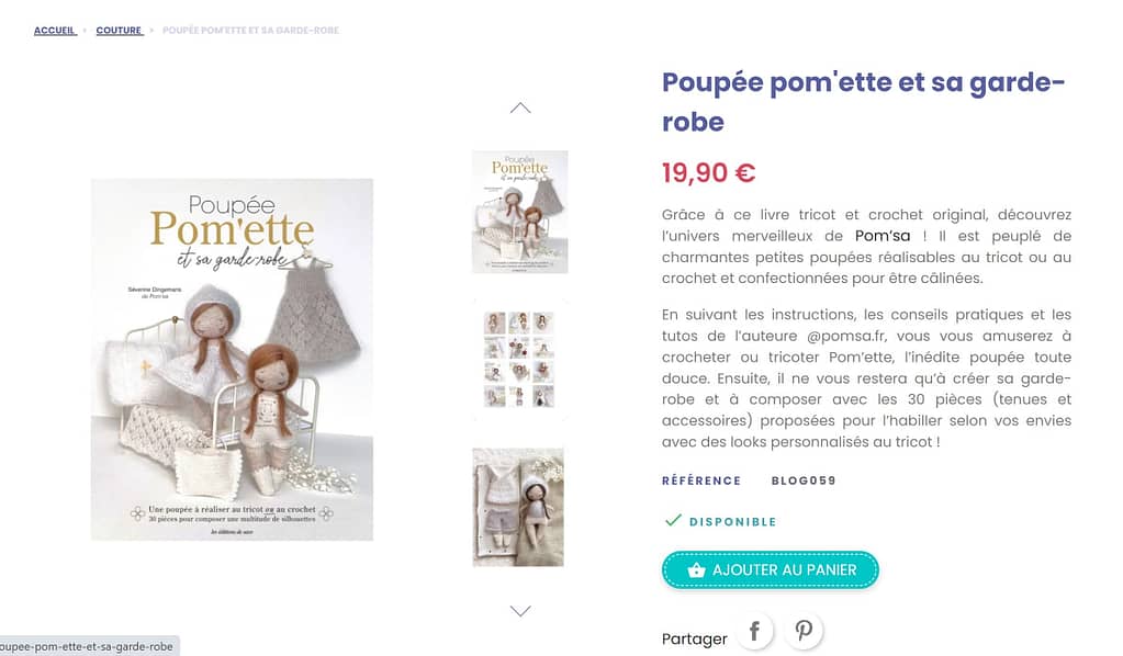 Mise en page d'un livre pour les Editions de Saxe (loisirs créatifs). Graphiste Maquettiste freelance spécialisé dans le design éditorial.