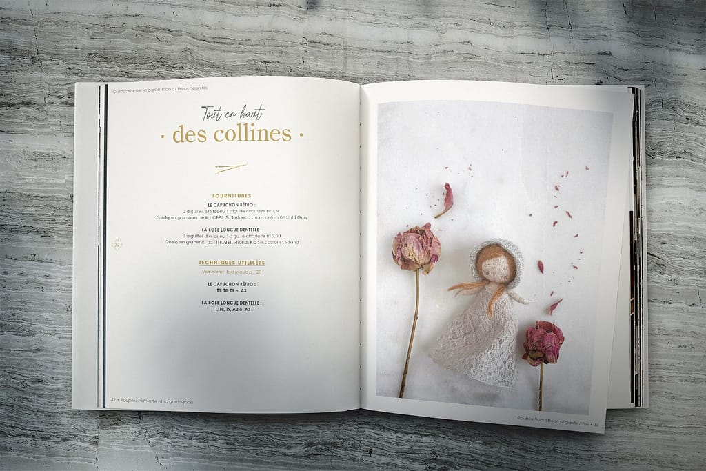 Mise en page d'un livre pour les Editions de Saxe (loisirs créatifs). Graphiste Maquettiste freelance spécialisé dans le design éditorial.