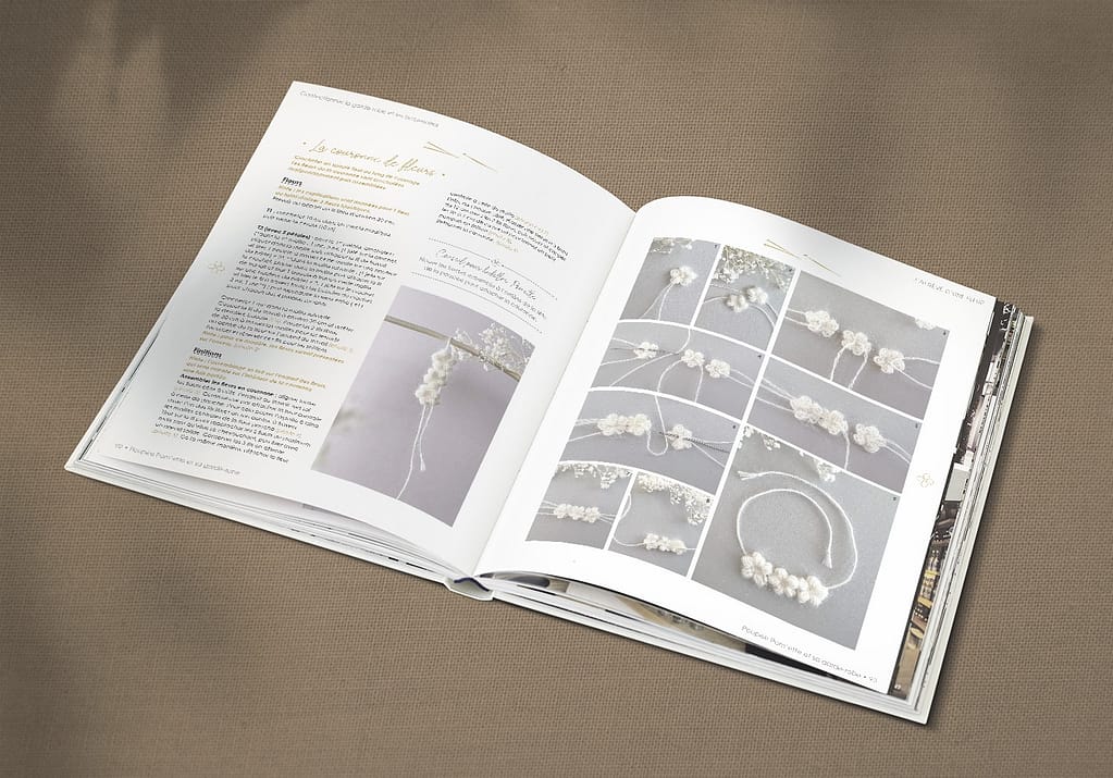 Mise en page d'un livre pour les Editions de Saxe (loisirs créatifs). Graphiste Maquettiste freelance spécialisé dans le design éditorial.