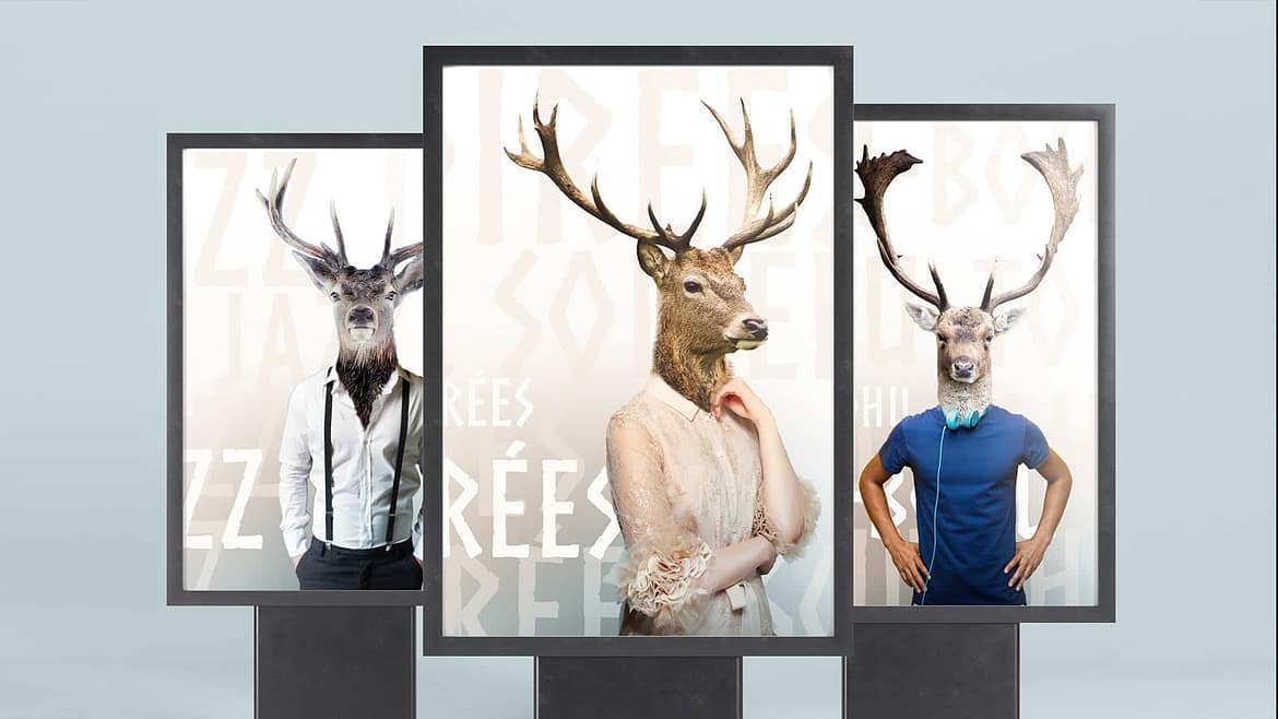 Affiche abribus campagne d'affichage urbain Festival Radio France