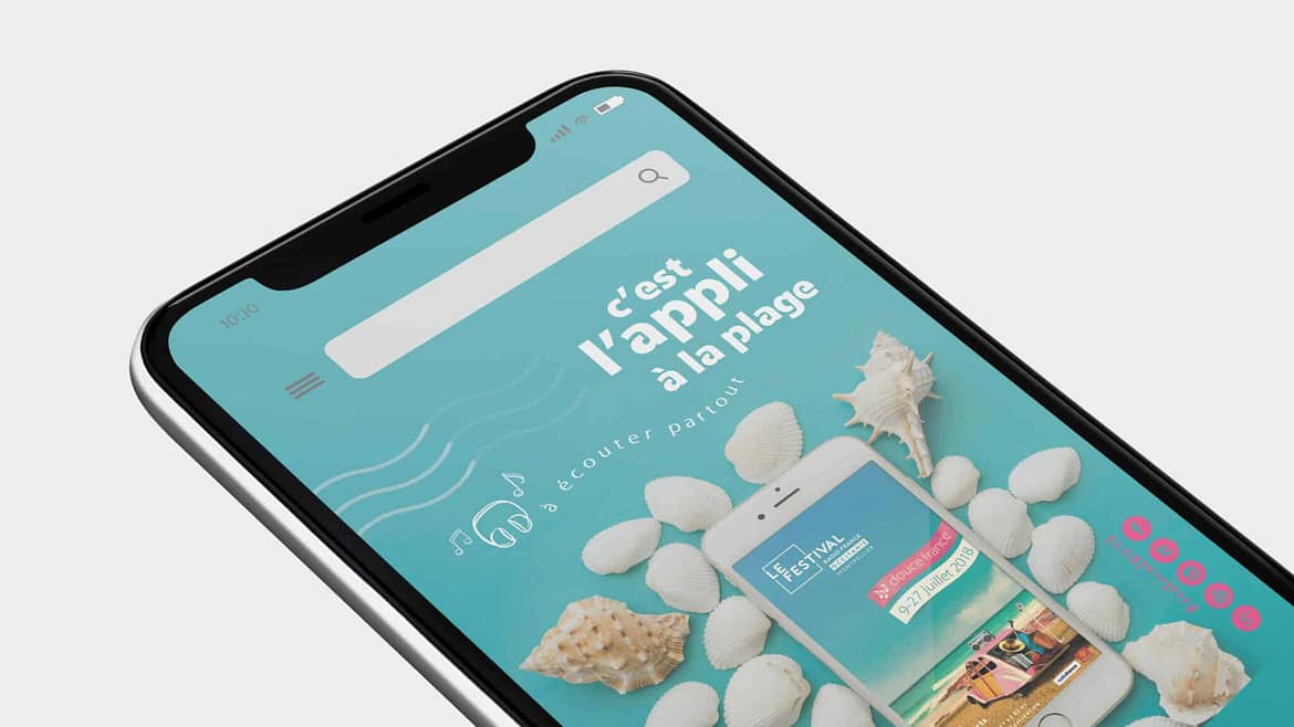 ergonomie application mobile webdesign et encart publicitaire