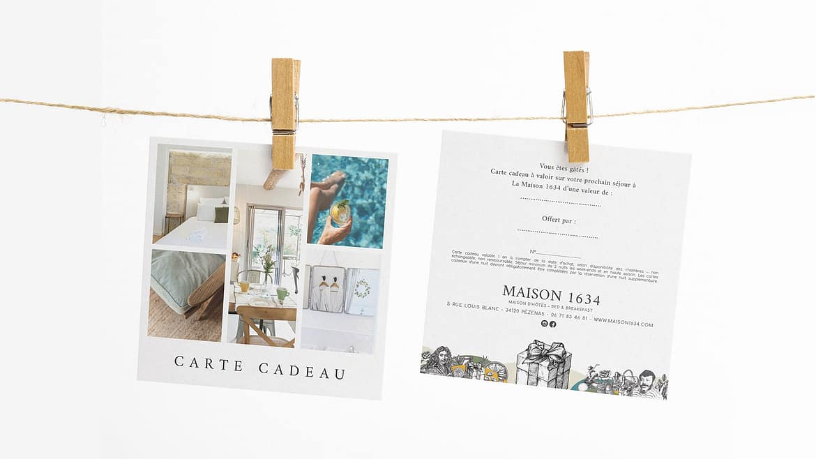 Carte cadeau – Maison d’hôtes