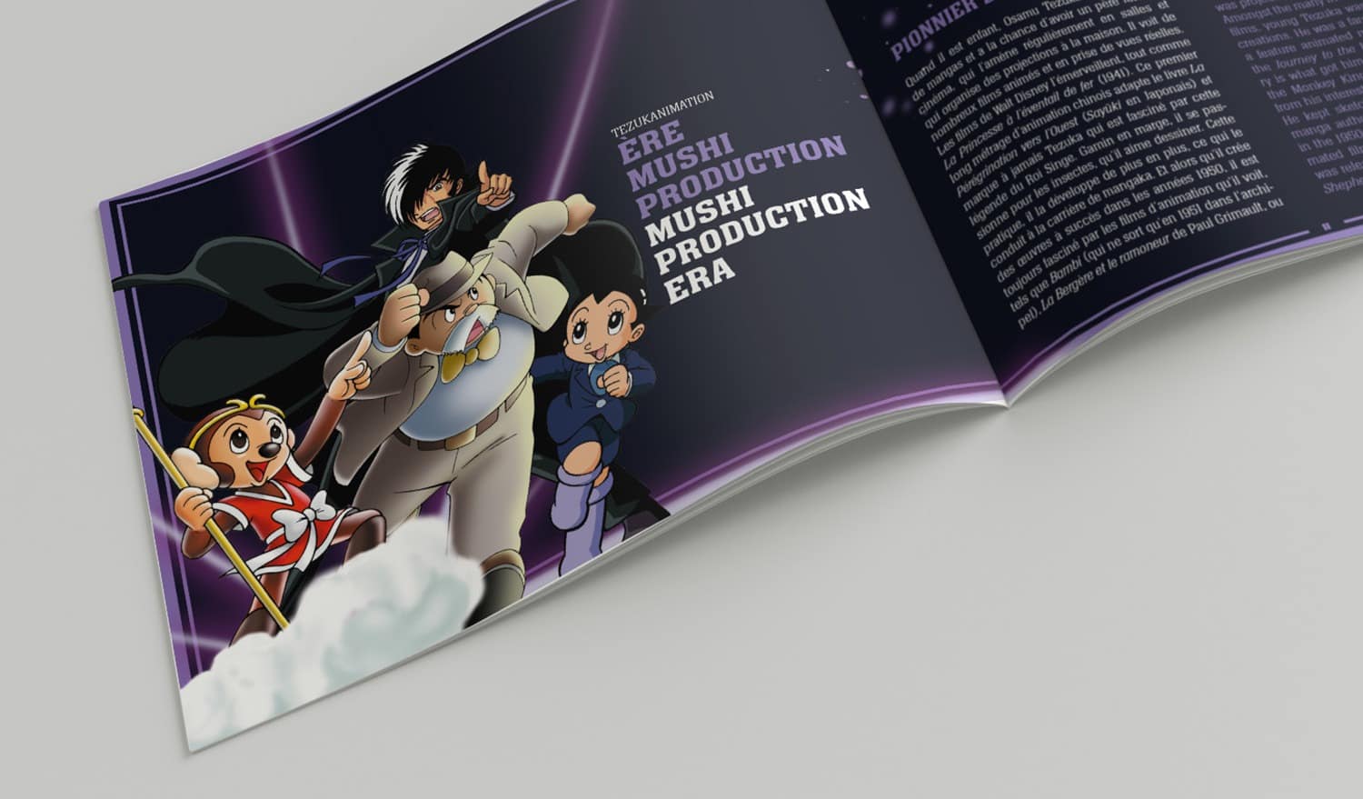 Conception graphique, maquette et mise en page livret blu-ray